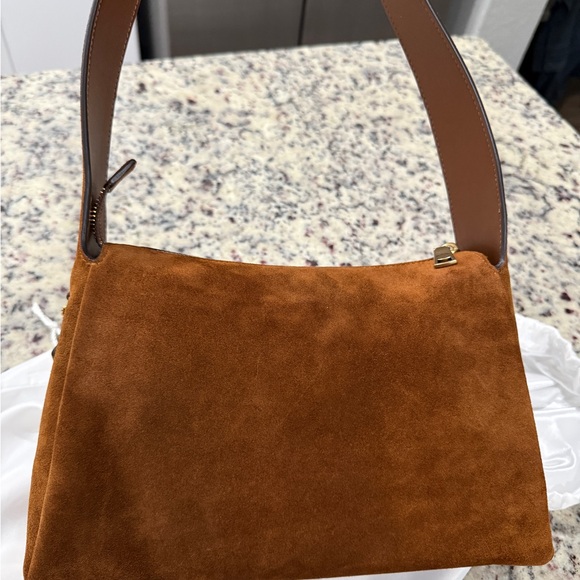 Coach Lola Shoulder Bag in Warm Brown Suede - Picture 3 of 6